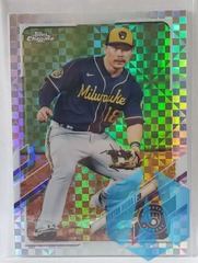 2021 Topps Chrome X-fractor #211 Keston Hiura Milwaukee Brewers